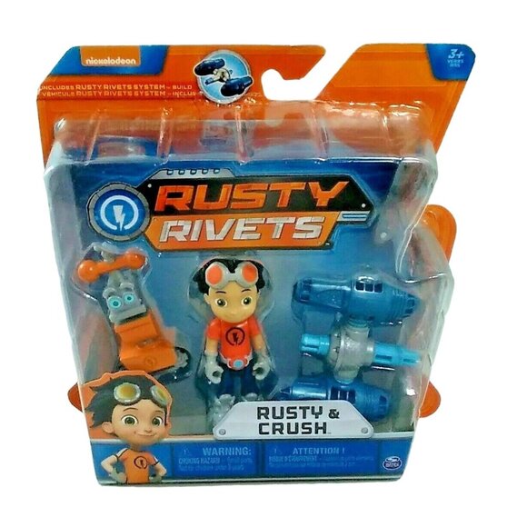 Nickelodeon Rusty Rivets Build Me Rivet System Spin Master Rusty and Crush - Picture 1 of 3